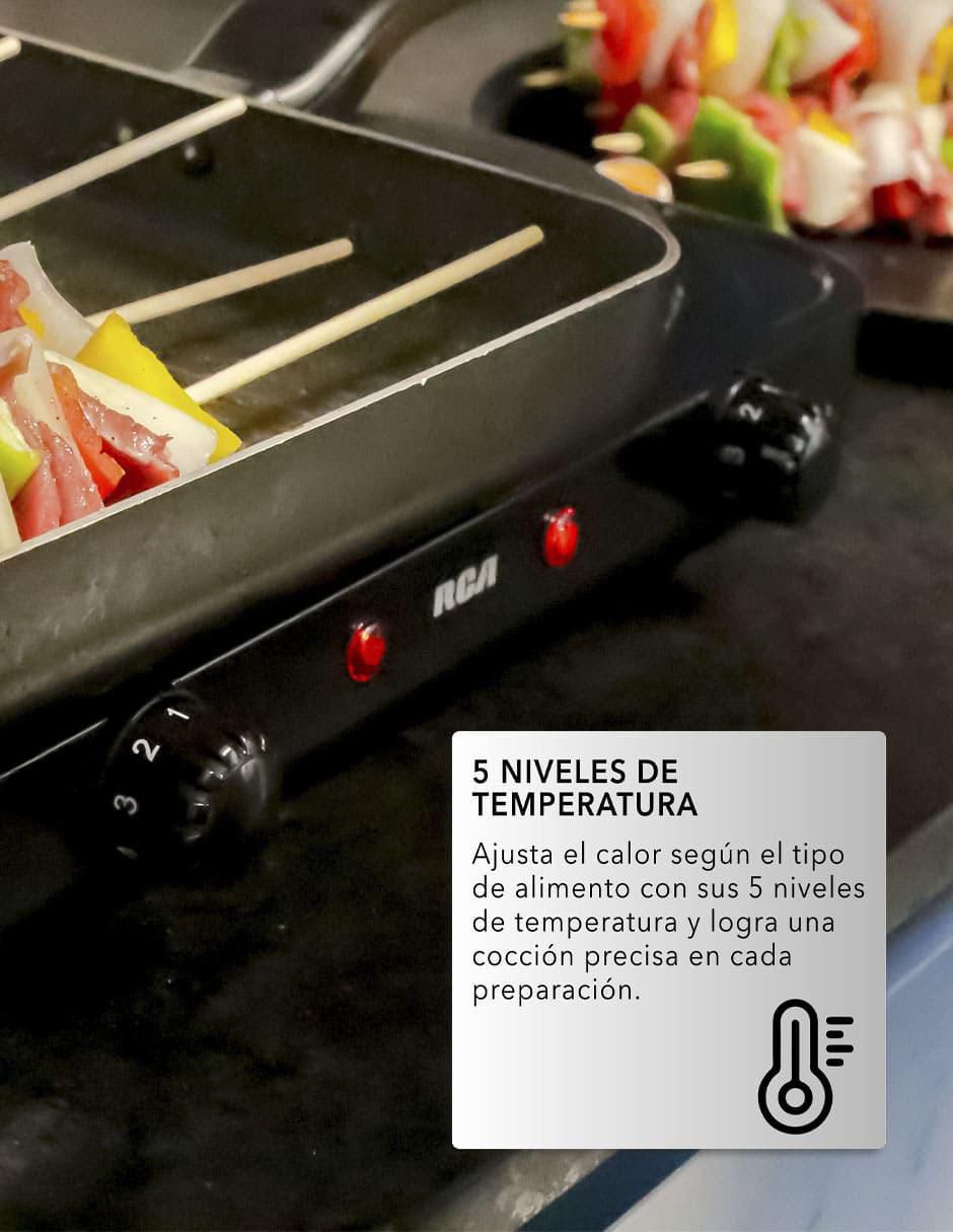 Parrilla eléctrica RC2000N de acero inoxidable 3
