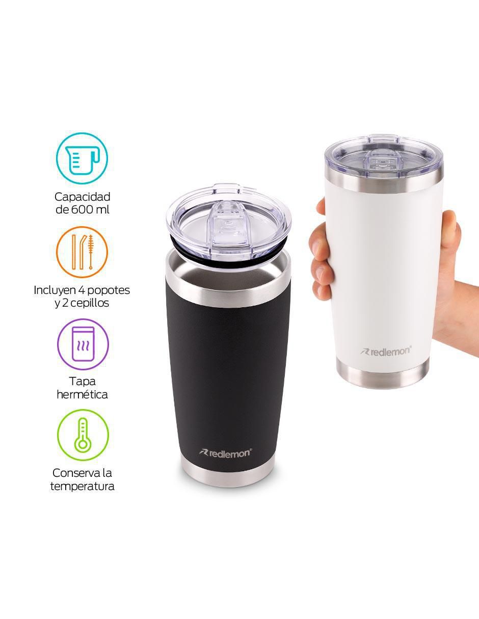 Vaso térmico de acero inoxidable con tapa flip top 680 ml 2