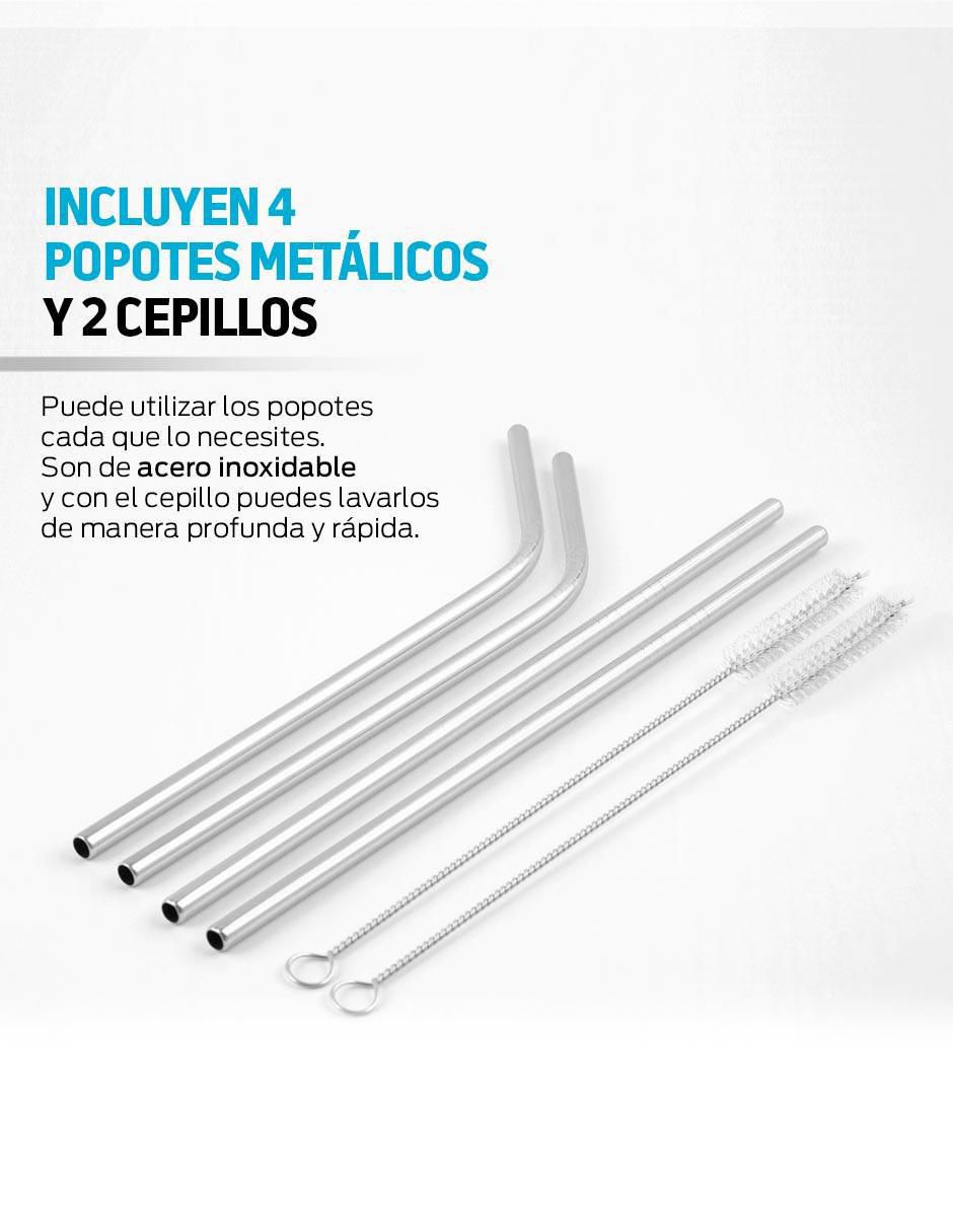 Vaso térmico de acero inoxidable con tapa flip top 680 ml 6