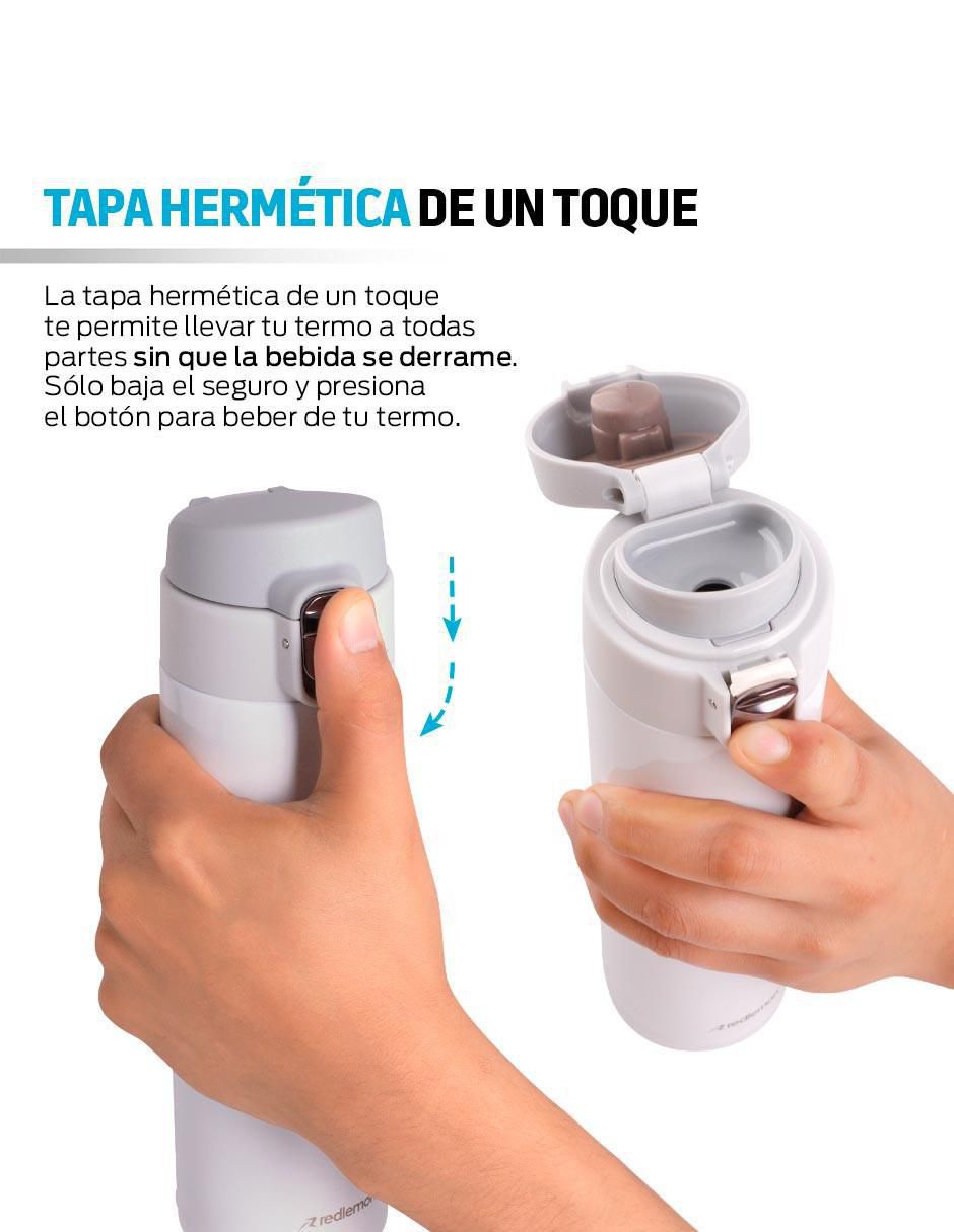Termo de acero inoxidable con tapa flip top 4