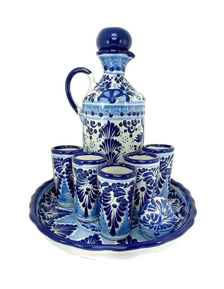 Set de tequileros Talavera Set de tequileros Talavera