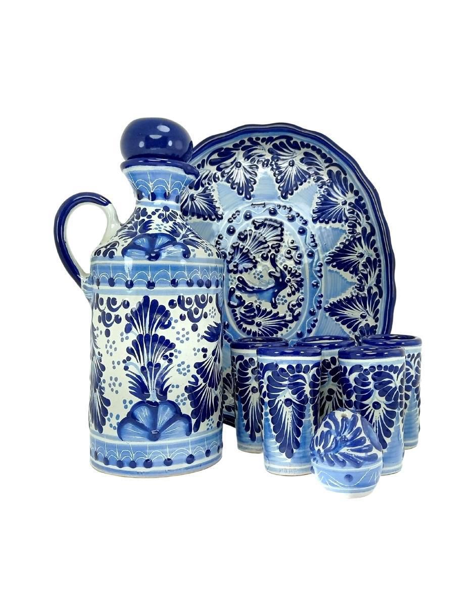 Set de tequileros Talavera 3