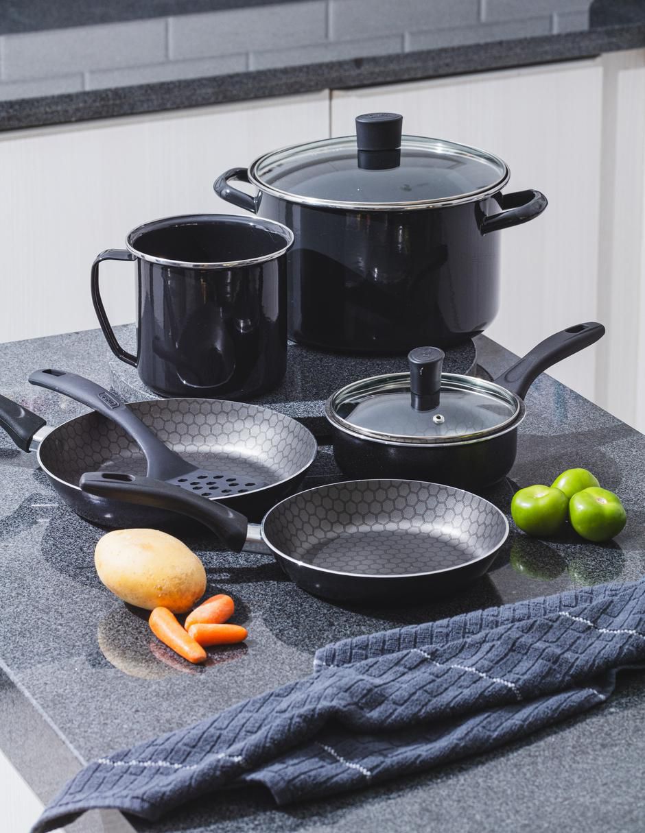 Batería de cocina Florida de aluminio antiadherente thermocell 8 piezas 4