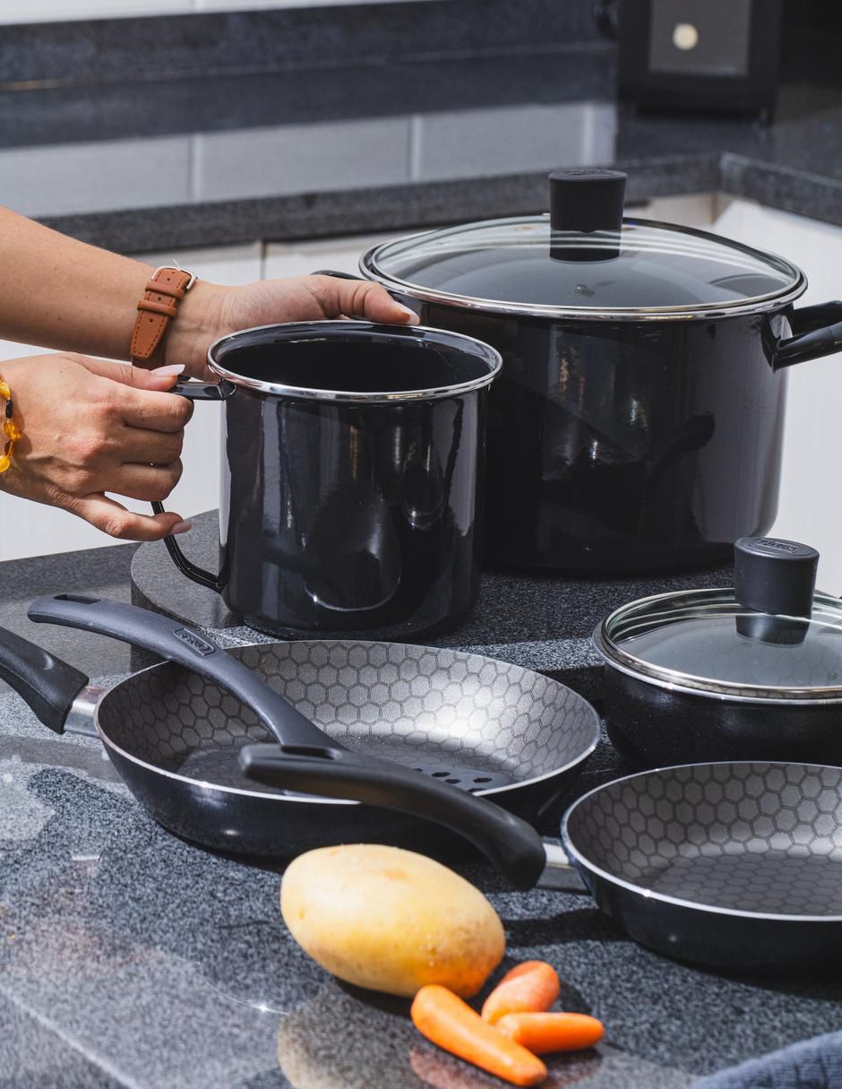 Batería de cocina Florida de aluminio antiadherente thermocell 8 piezas 5