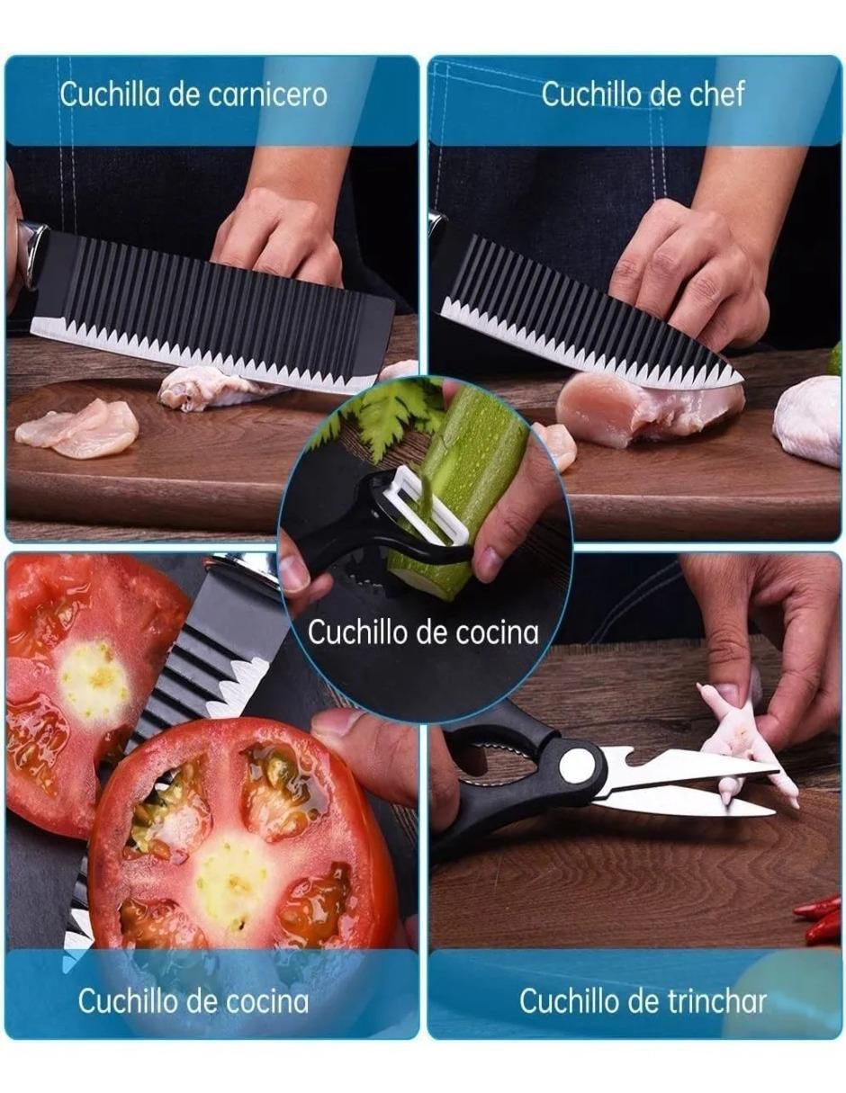 Set de cuchillos multiusos  6 piezas 2