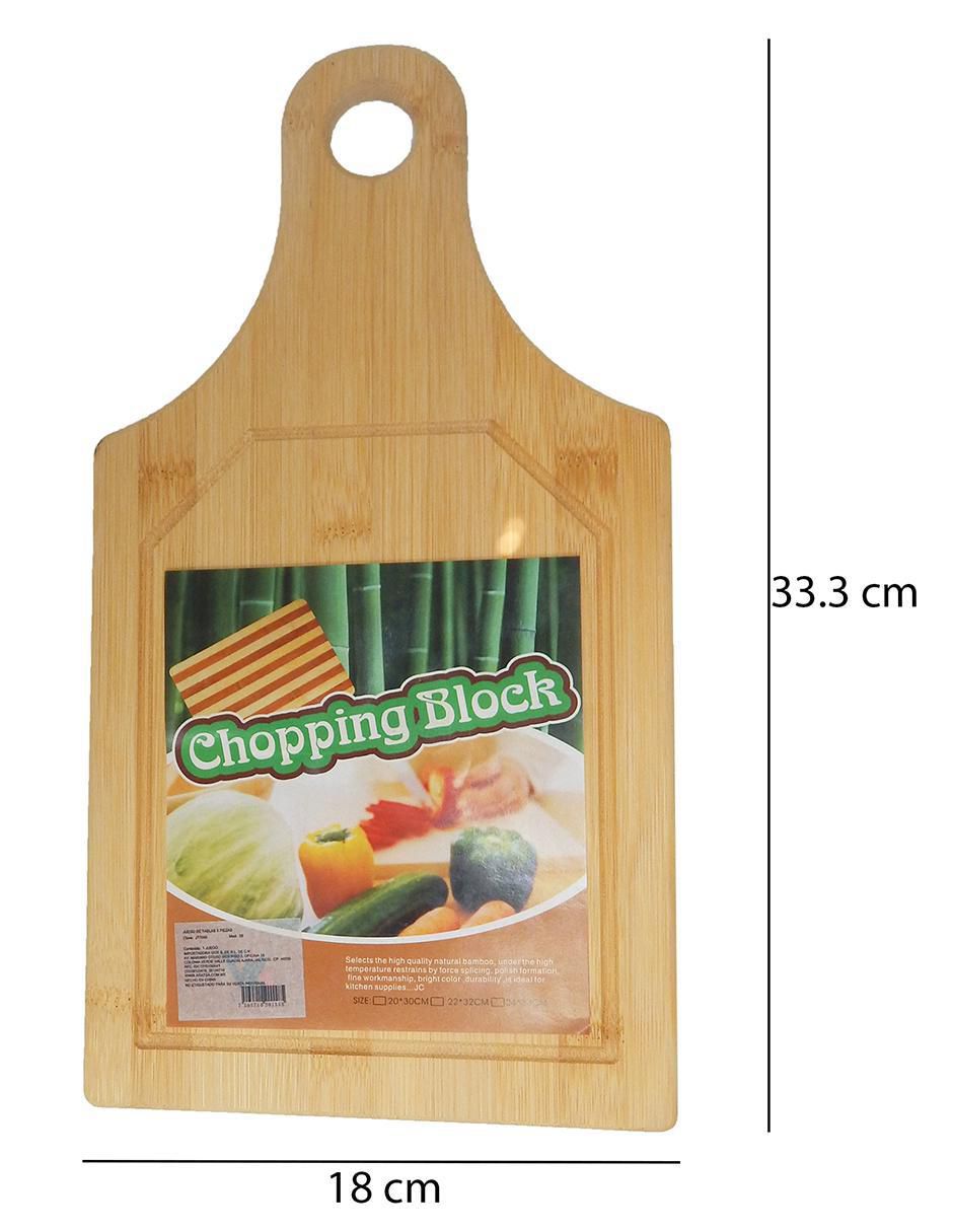Set tabla para picar Aquila de bambú 3