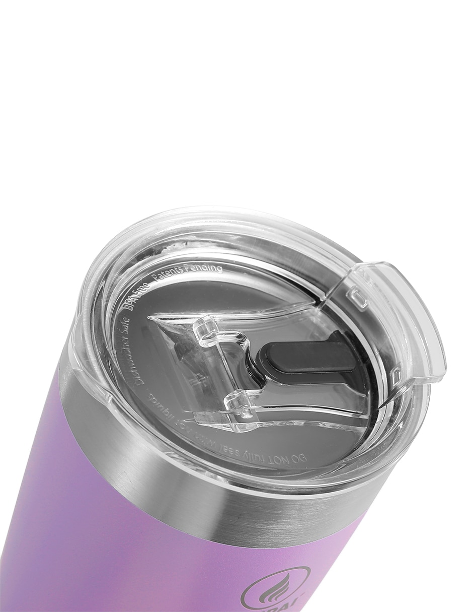 Termo de acero inoxidable con tapa flip top 600 ml 2