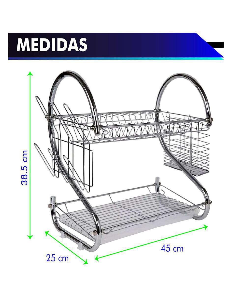 Escurridor de trastes de acero inoxidable 2
