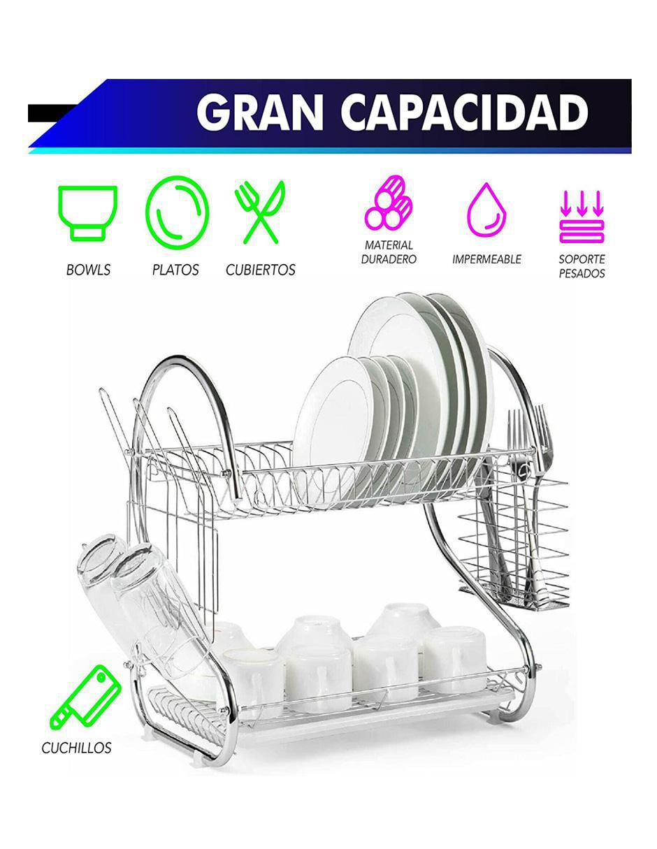 Escurridor Para Platos De Acero Inoxidable Rd Royal Cook Para Fregadero De  Cocina