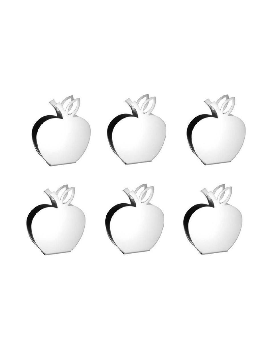 Ste de Servilleteros Möven Manzana de acero inoxidable Ste de Servilleteros Möven Manzana de acero inoxidable