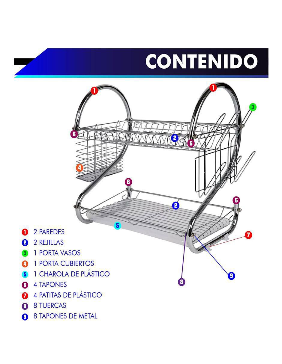 Escurridor de trastes de acero inoxidable 3