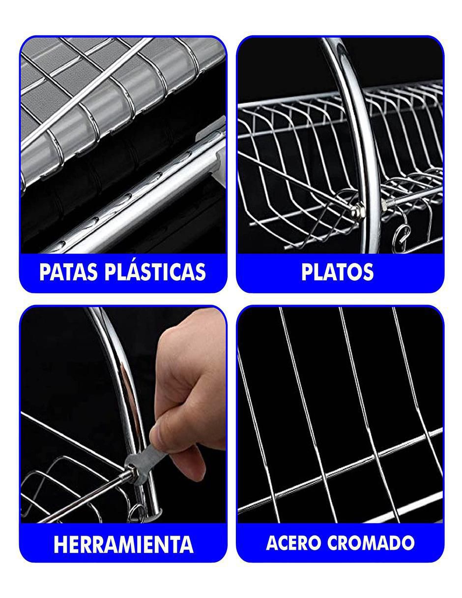 Escurridor Para Platos De Acero Inoxidable Rd Royal Cook Para