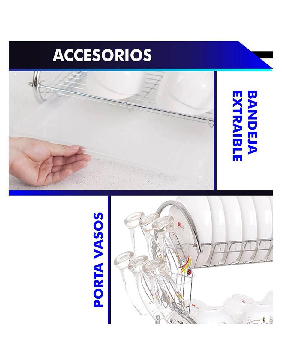 Escurridor de trastes de acero inoxidable 9
