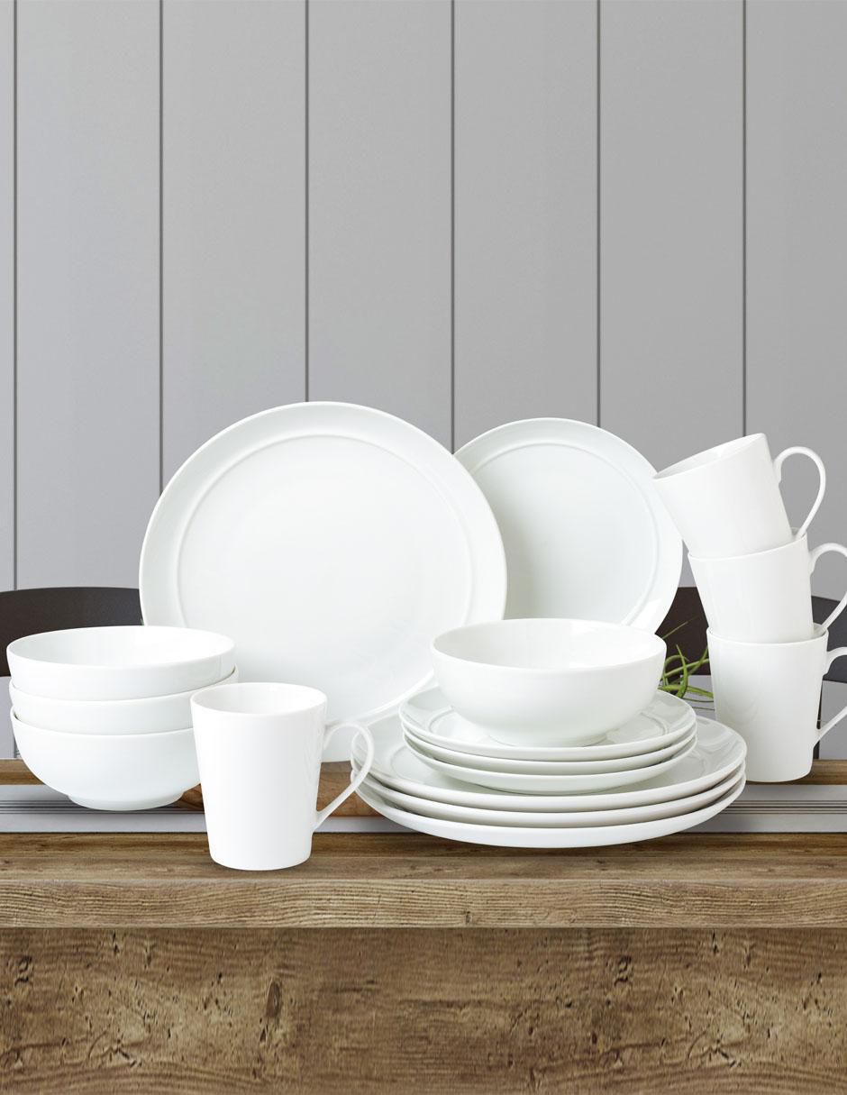 Vajilla cerrada classic de porcelana 2