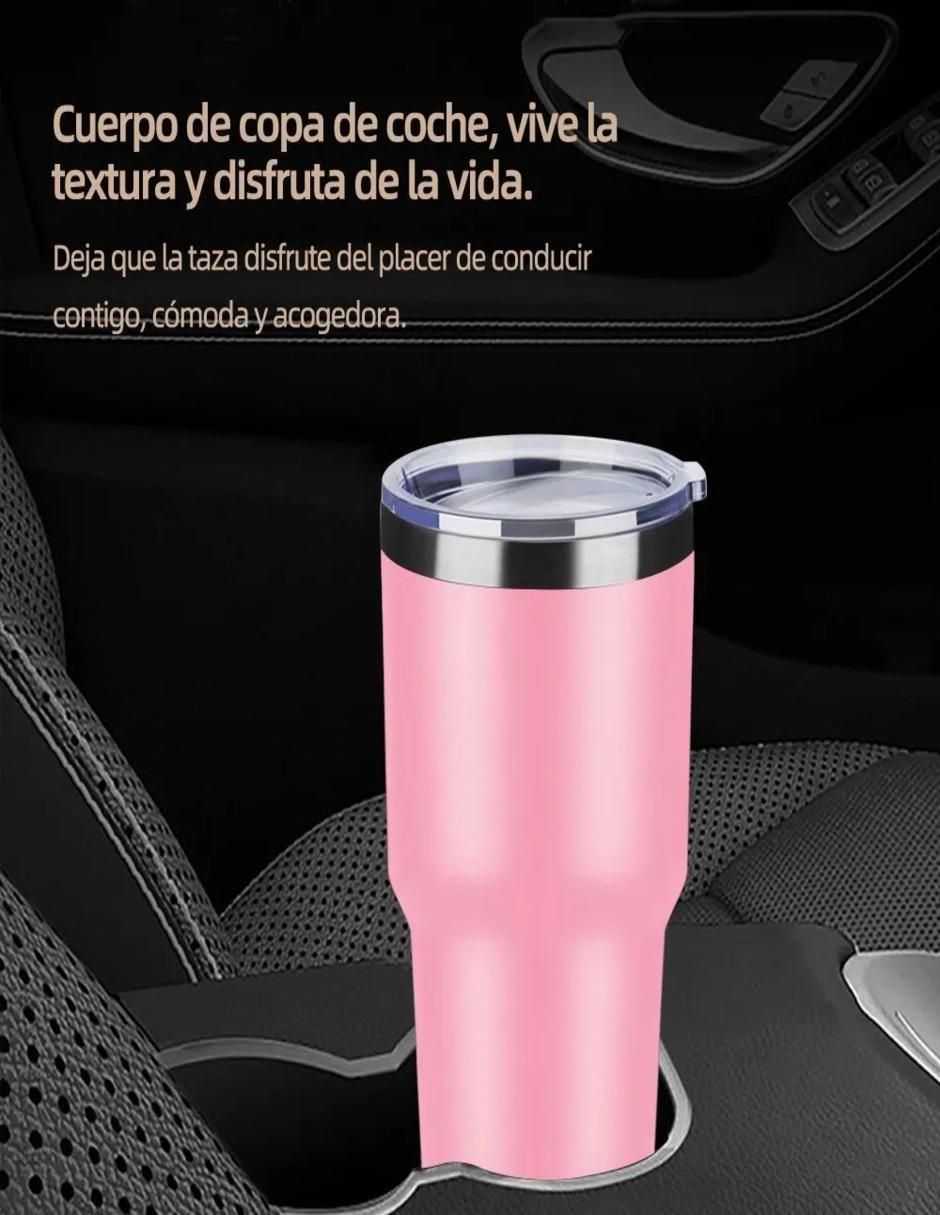 Termo de acero inoxidable con tapa doble rosca 800 ml 2