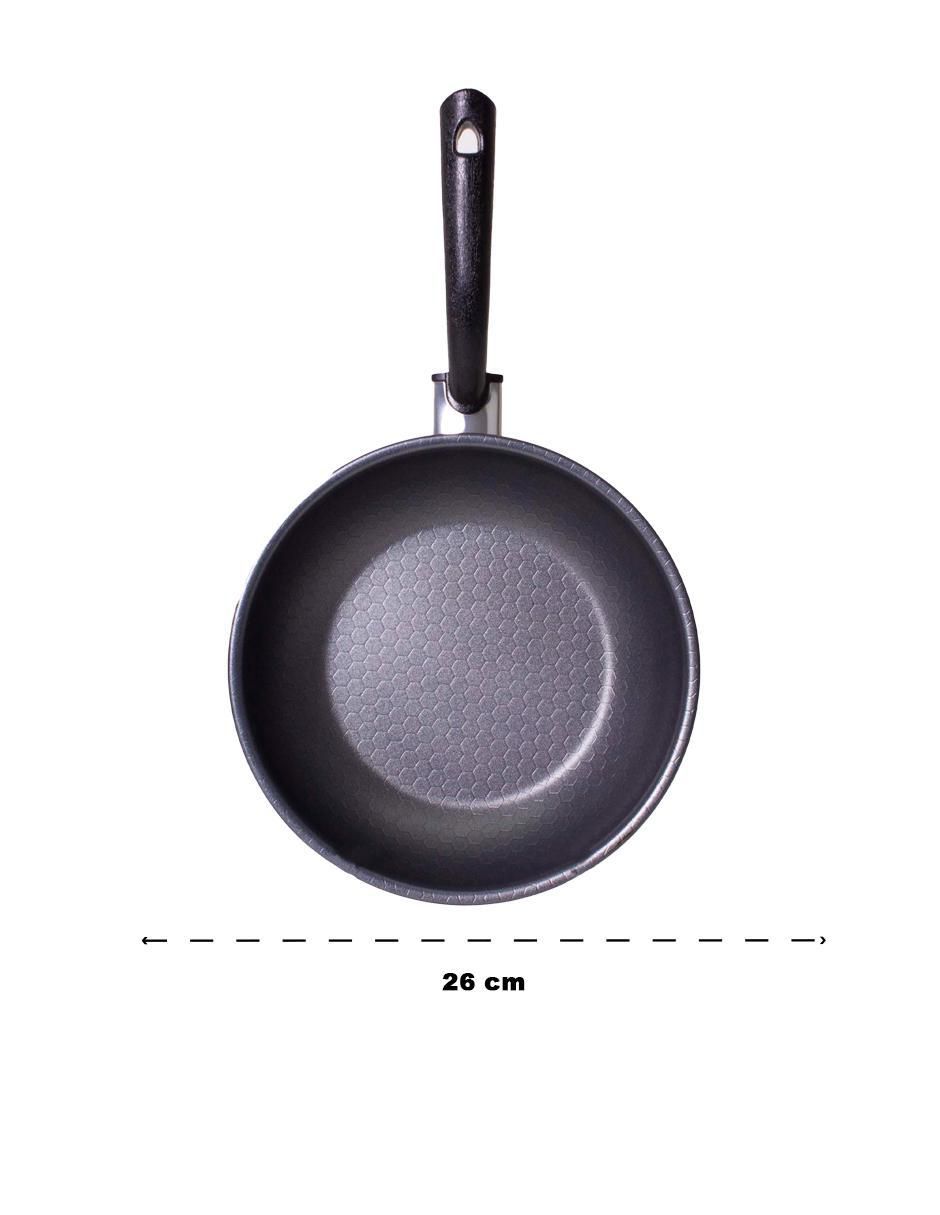 Sartén Wok de acero inoxidable 2