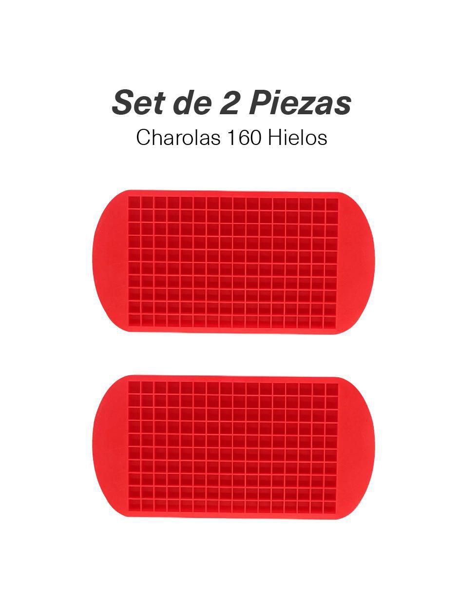 Molde para hielos coquo set 2 charolas hielo pequeño charolas de hielo