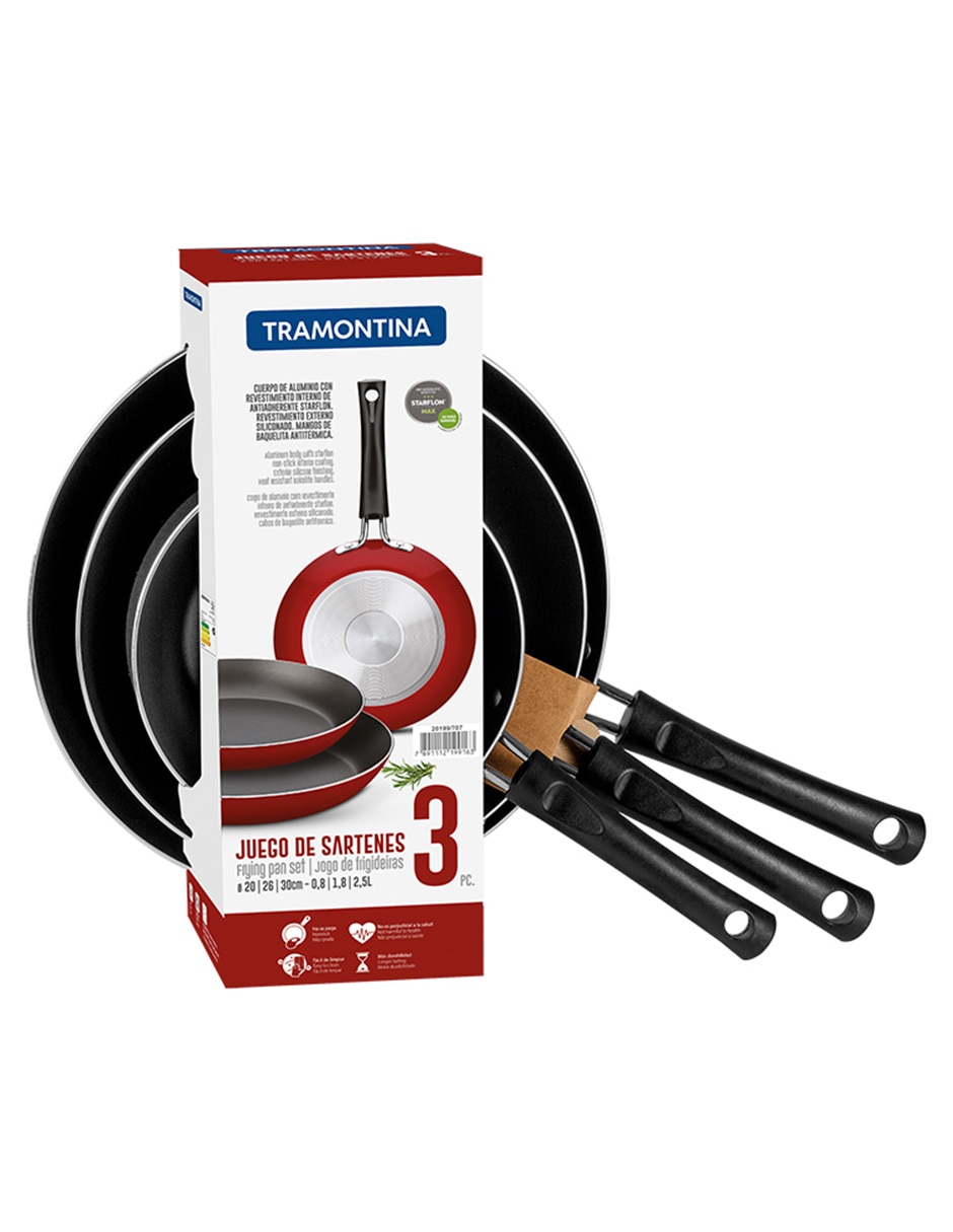 Set de sartenes Chelsea de aluminio 3 piezas 2