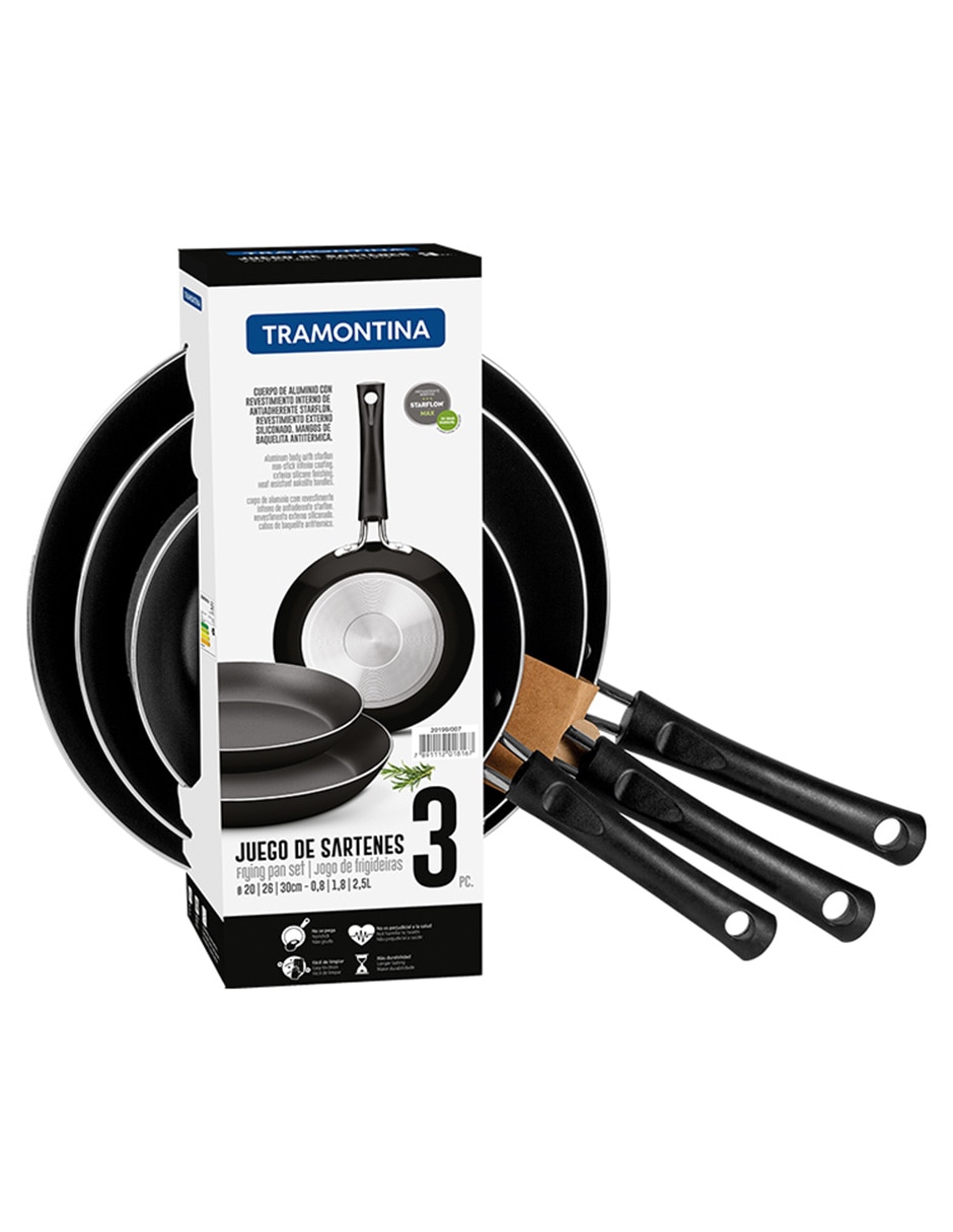 Set de sartenes Chelsea de aluminio 3 piezas 2