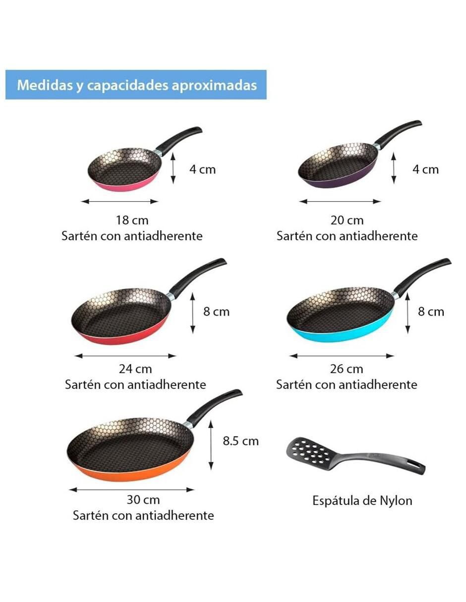 Set de sartenes Fashion Cook de aluminio 6 piezas 4