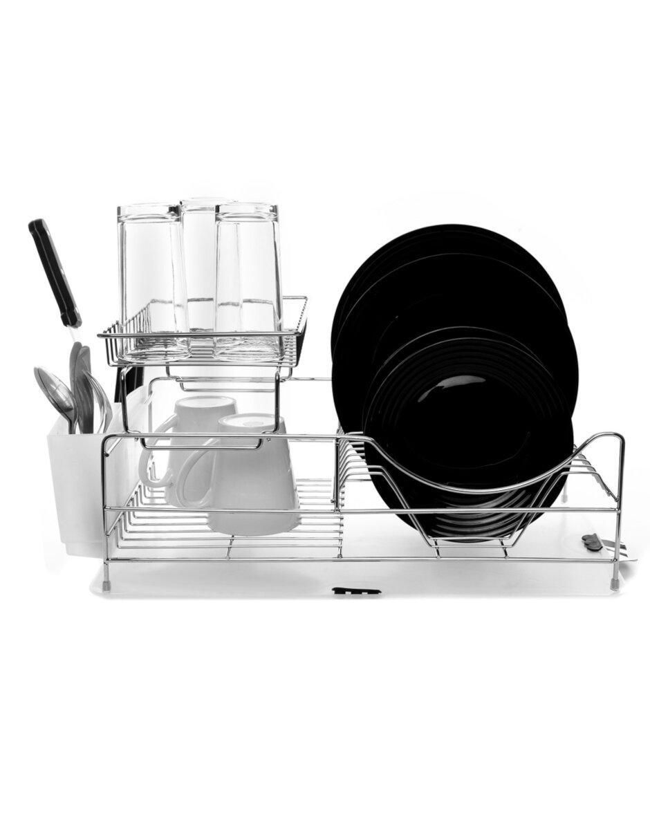 KITUL Escurridor de Trastes, Escurridor de Trastes sobre Fregadero,  Escurridor de Trastes Acero Inoxidable de 2 Niveles, Escurridor de Trastes  Grande para Organizador de Cocina : : Hogar y Cocina