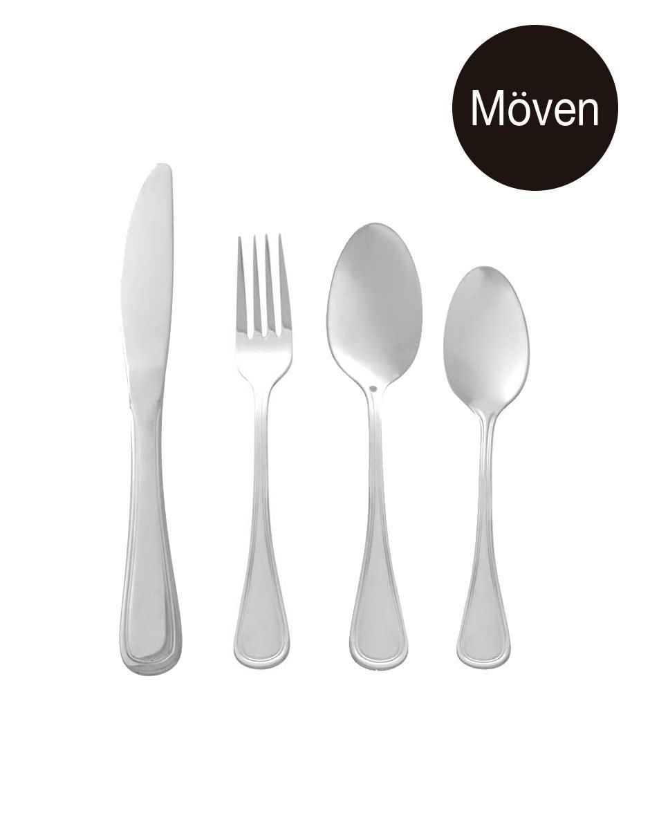 Set cubiertos Niza II de acero inoxidable 16 piezas 2