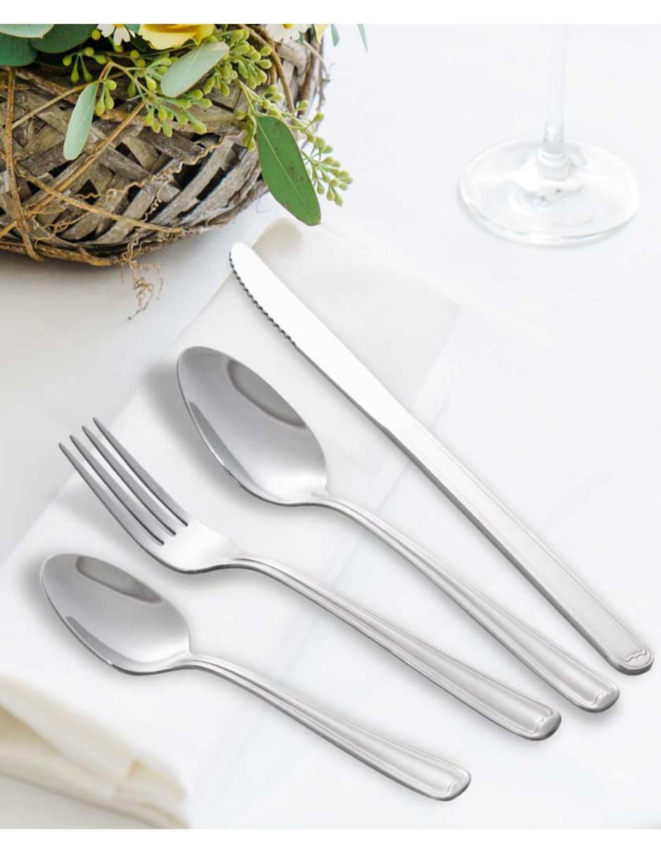 Set cubiertos Aries de acero inoxidable 12 piezas 3