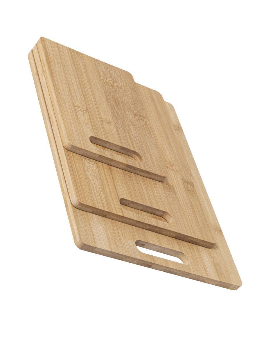 Set tabla para picar de bambú
