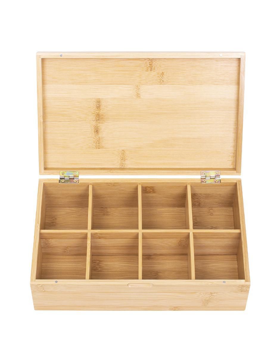 Contenedor de té bambú