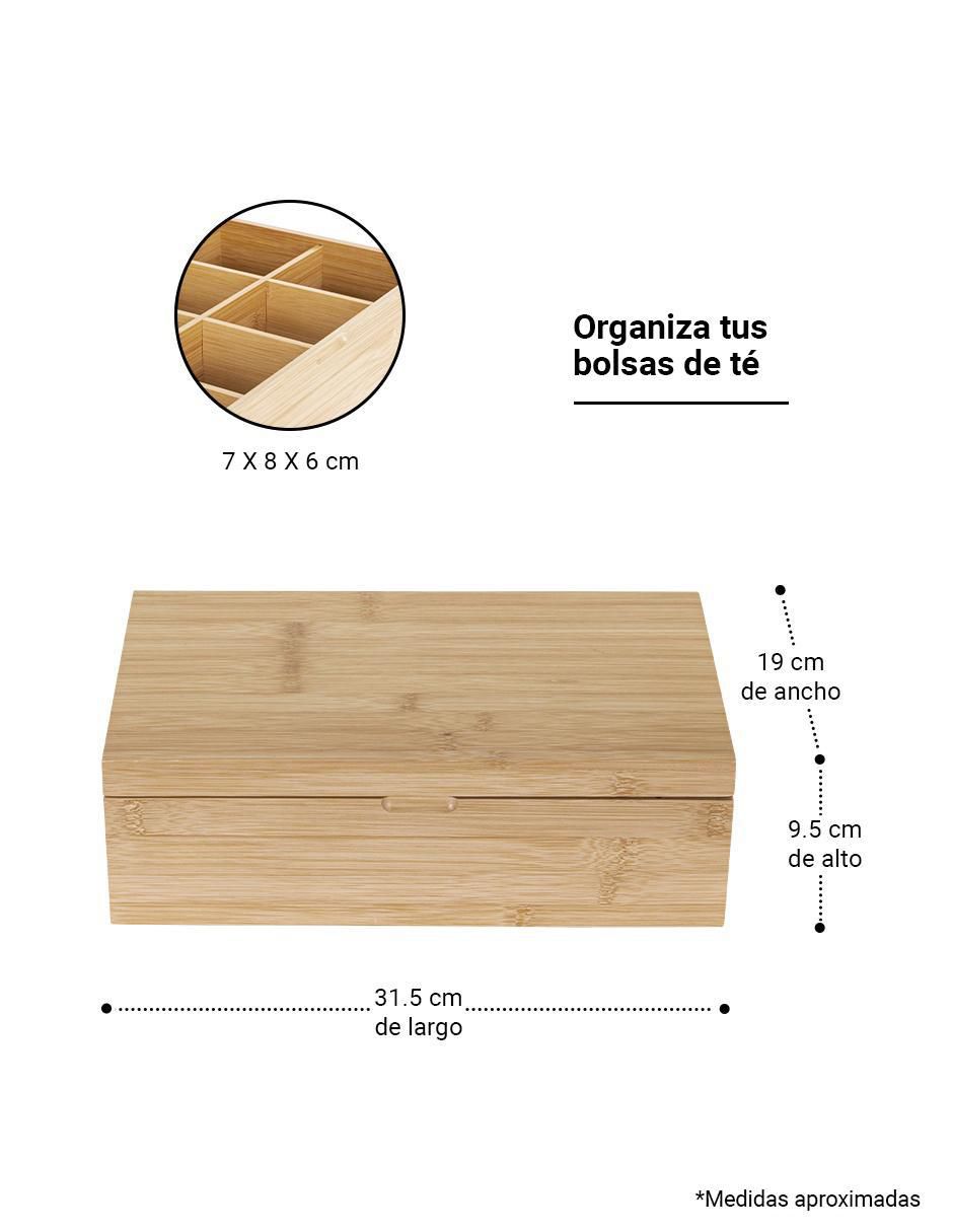 Contenedor de té bambú 2
