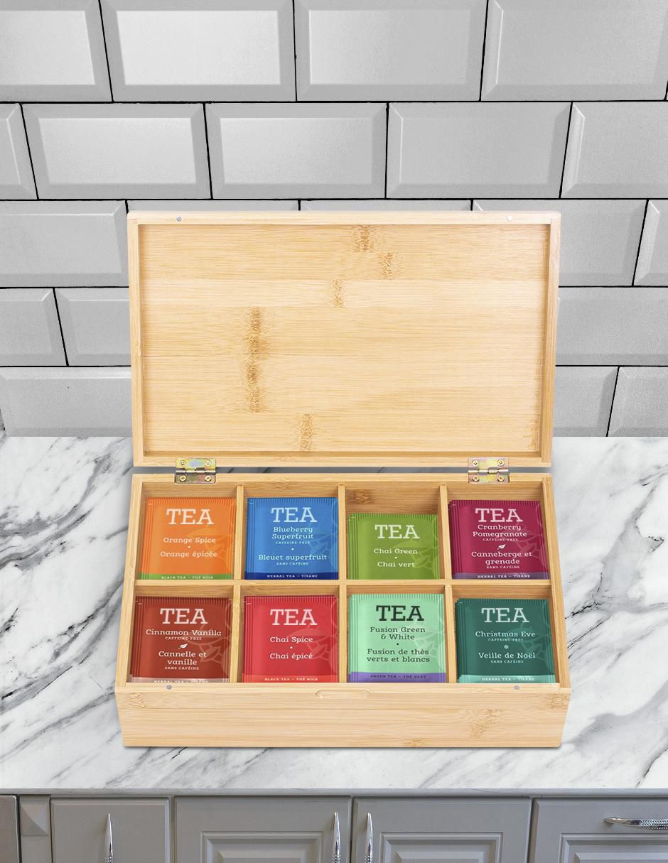 Contenedor de té bambú 6