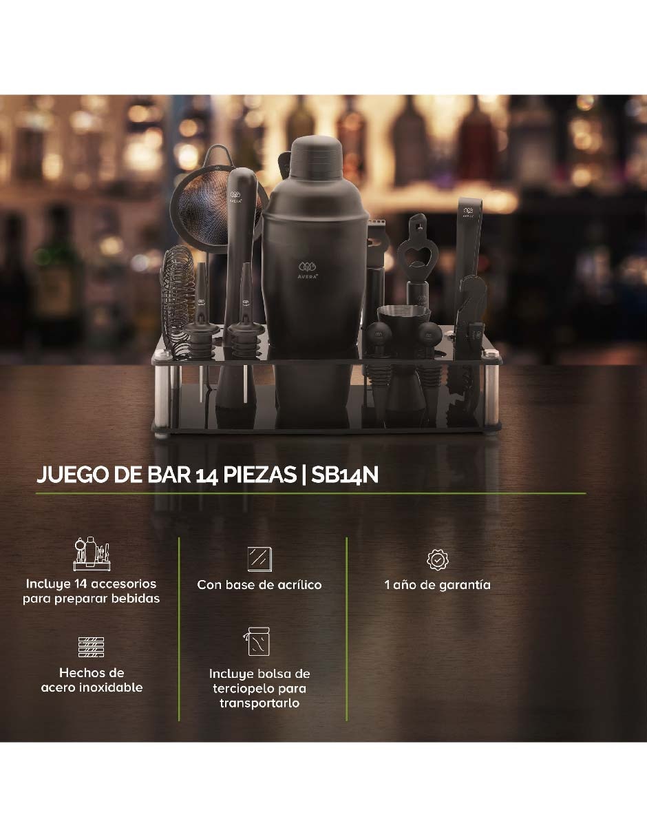 Set bar de acero inoxidable 2