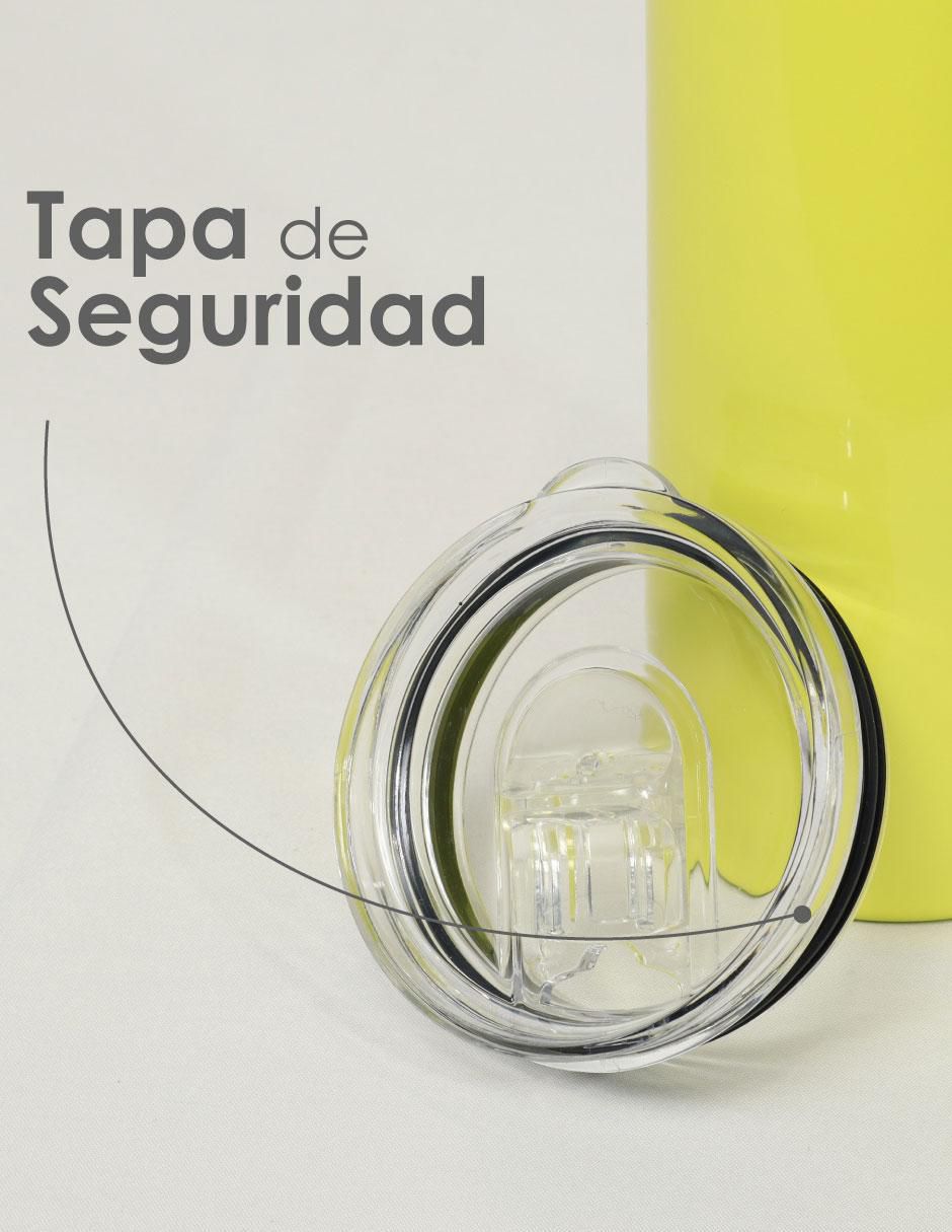 Termo de acero inoxidable con tapa push pull 591 ml 4