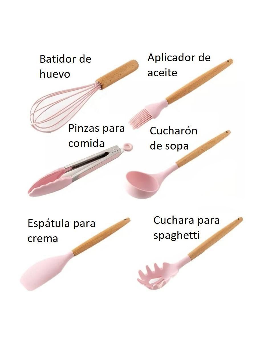 Set utensilios de silicón 2