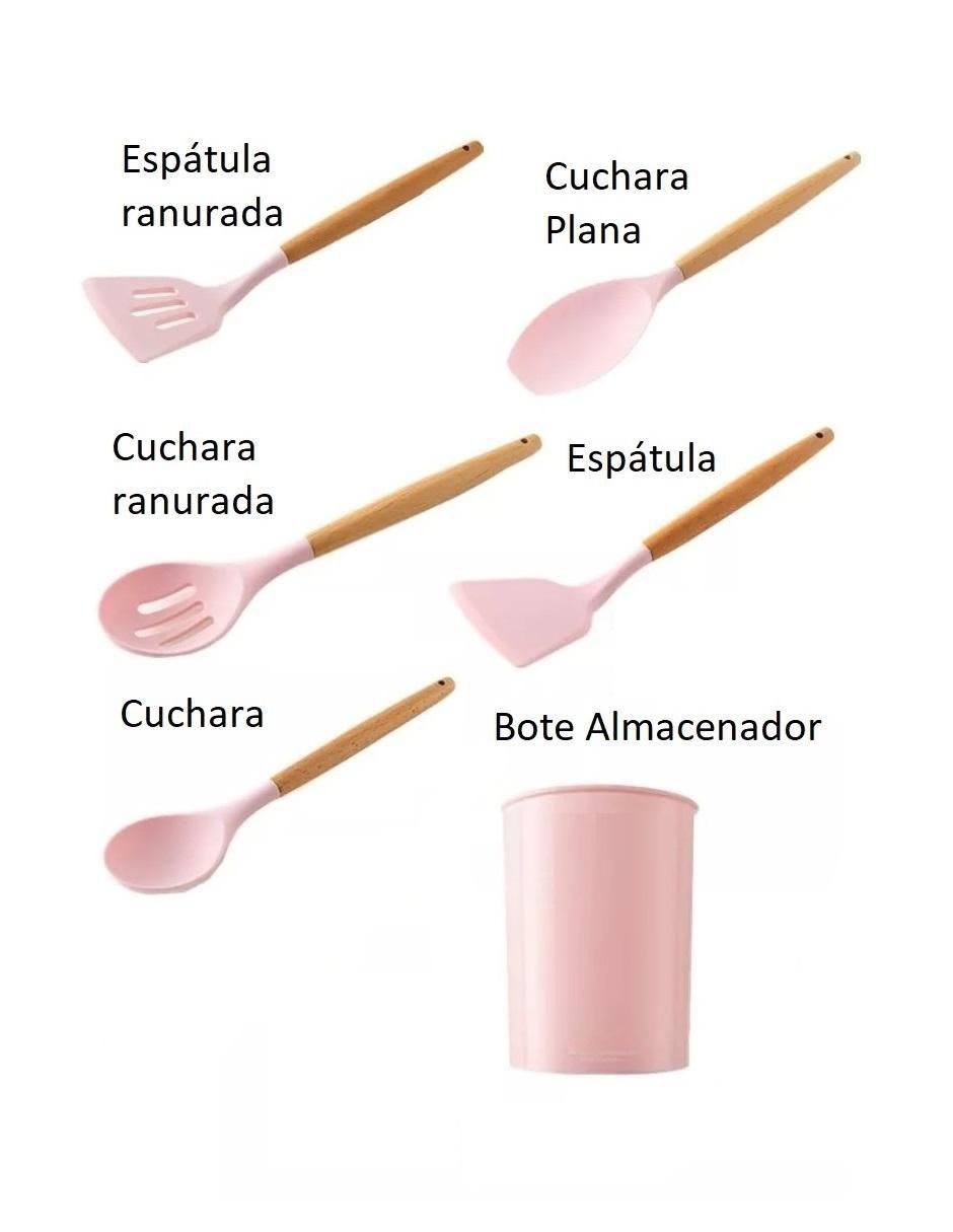 Set utensilios de silicón 3