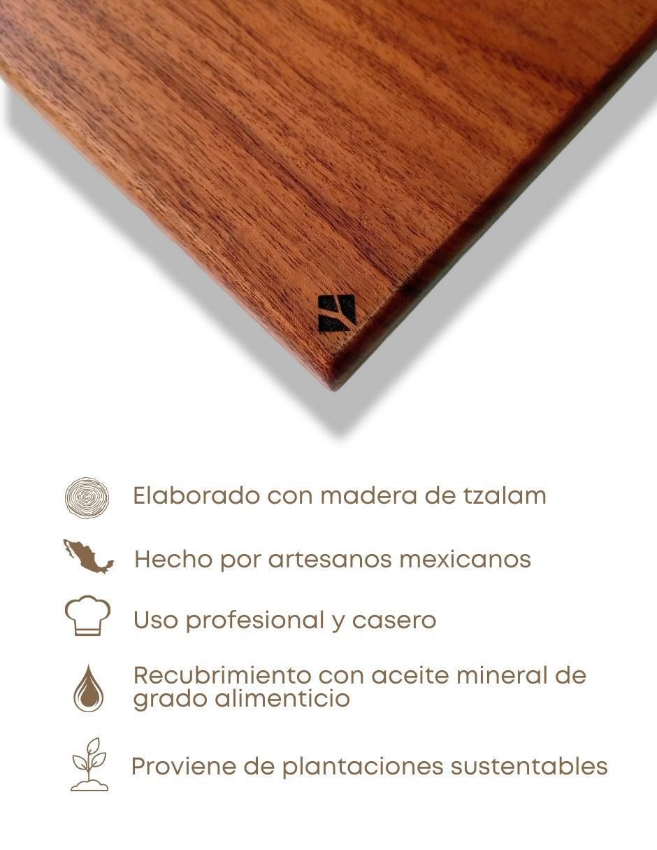 Tabla para picar Yañez mobiliario irregular de madera parota
