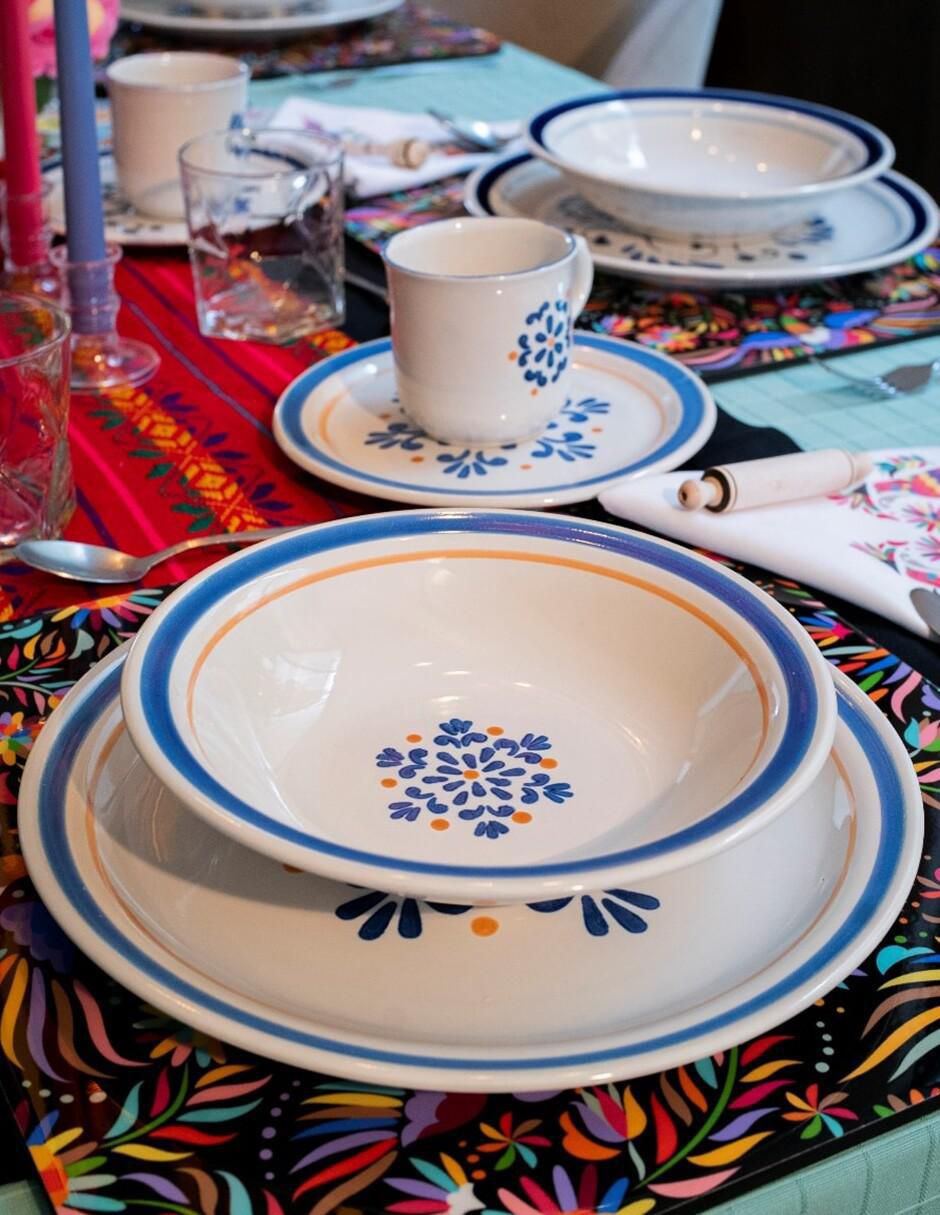 Platos llanos de cerámica artesanal de 12 pulgadas (par) - Flores de  Zacatlán