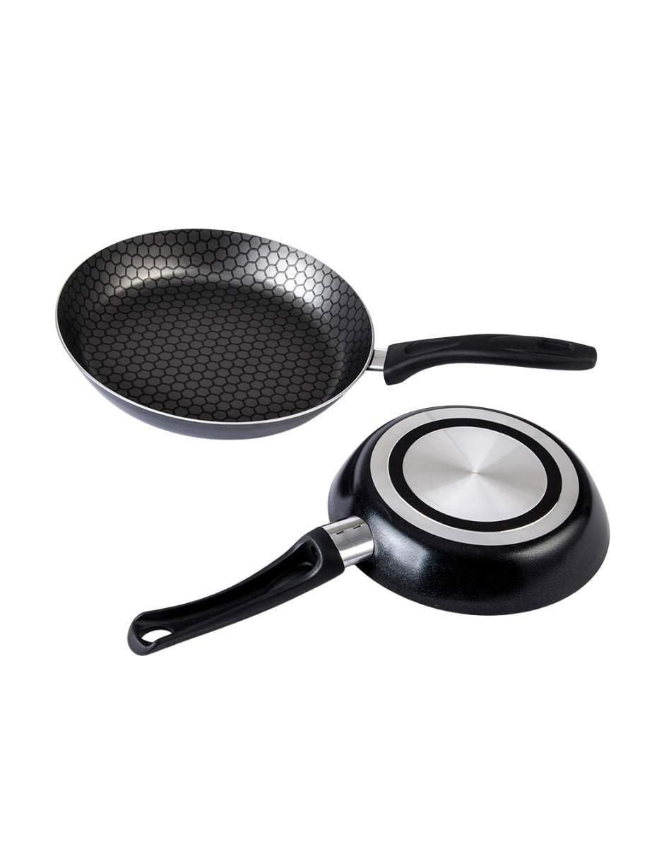 Batería de cocina Santiago de acero vitrificado antiadherente titanio 6 piezas 2
