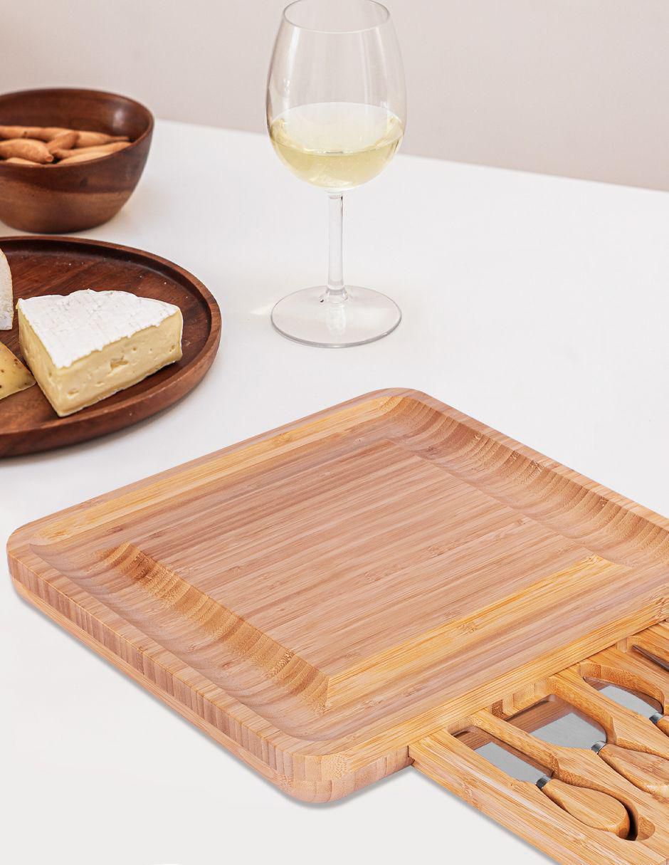 Tabla para queso de bambú 4