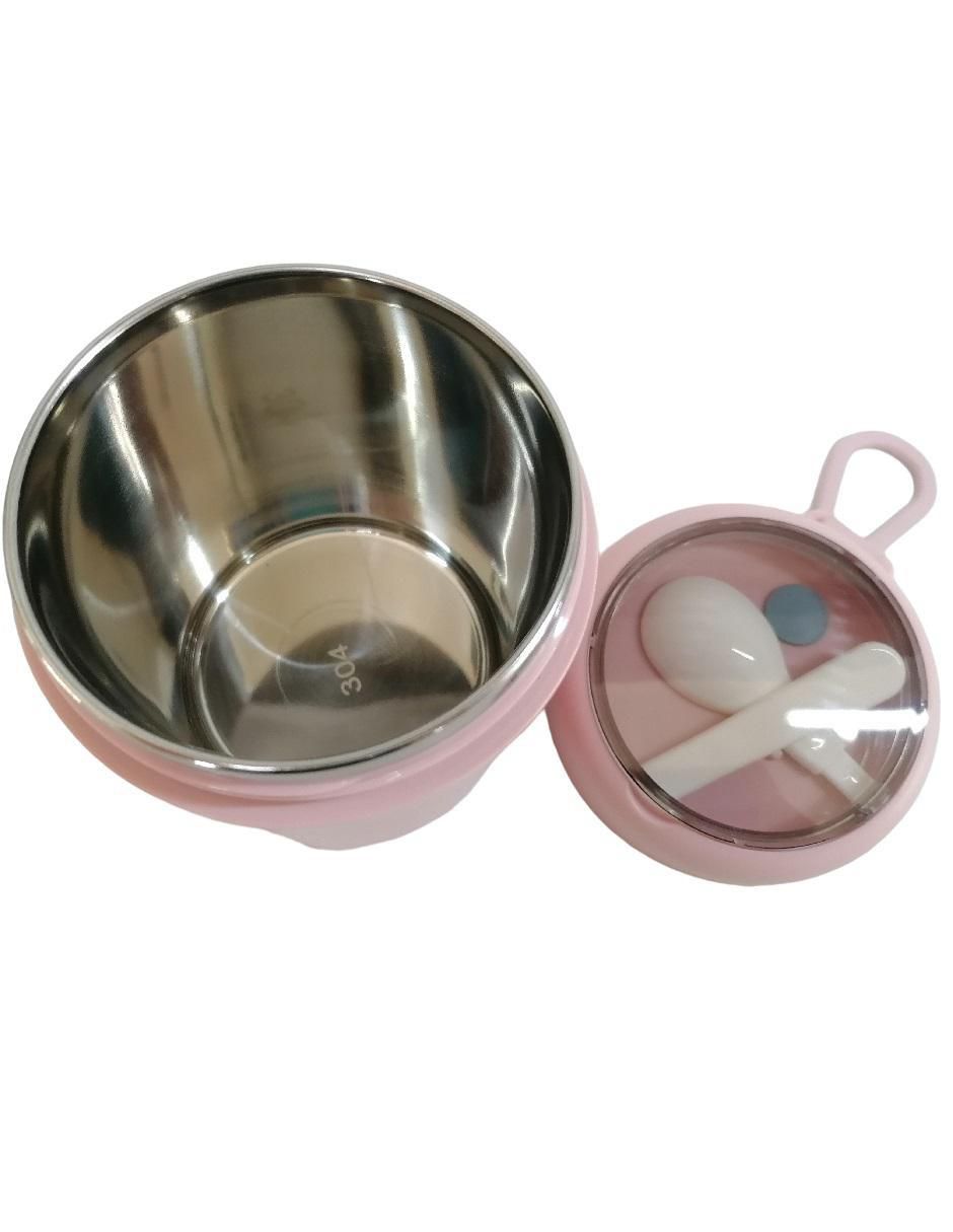 Lonchera de acero inoxidable con tapa rosca 530 ml