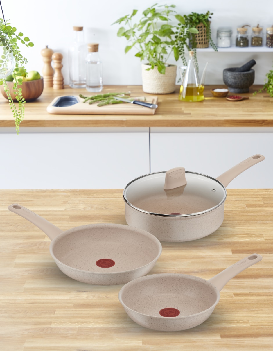 Set de sartenes con tapa Delight de aluminio 3 piezas 2
