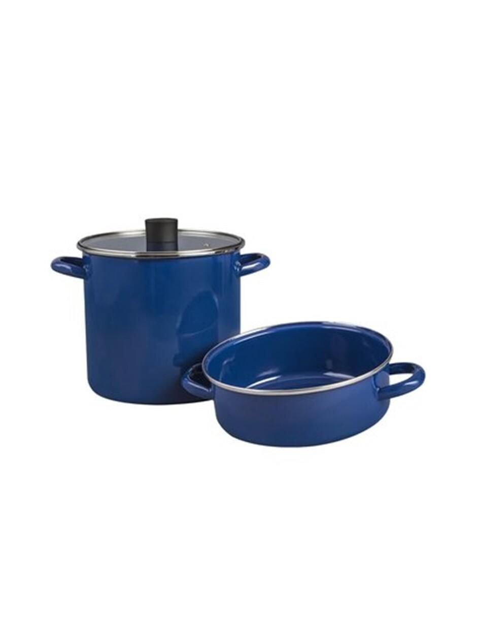 Batería de cocina Praktica de acero vitrificado antiadherente convencional 6 piezas 2