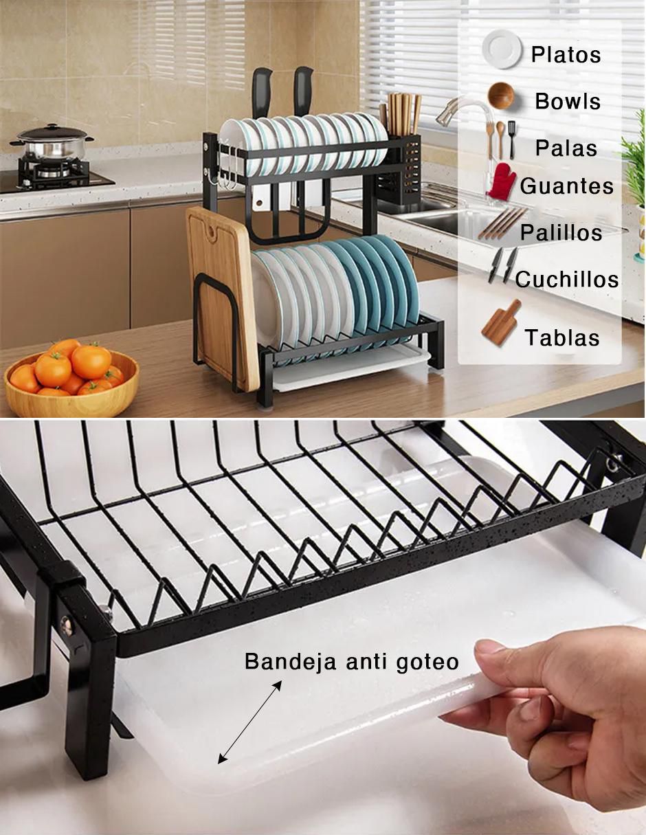 Escurridor de trastes de acero inoxidable 3