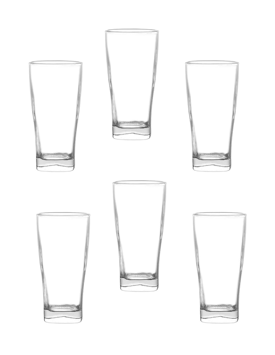 ColoVie Highball - Juego de 4 vasos de cristal acanalados, vasos de vidrio  de colores, vasos mezclad…Ver más ColoVie Highball - Juego de 4 vasos de