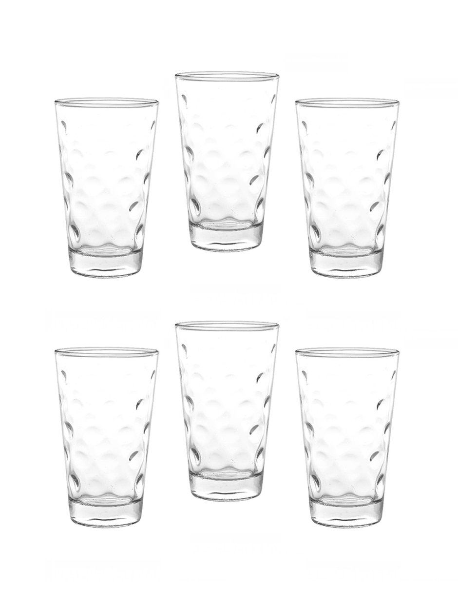 Juego de 6 vasos de cristal Highball duraderos de edición limitada, vasos y  enfriadores (11 onzas)