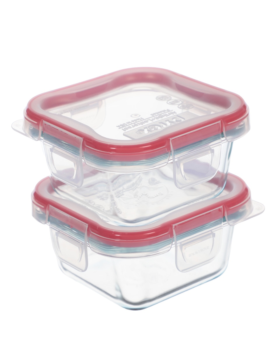 Set de contenedores Pyrex Freshlock de vidrio 5 piezas