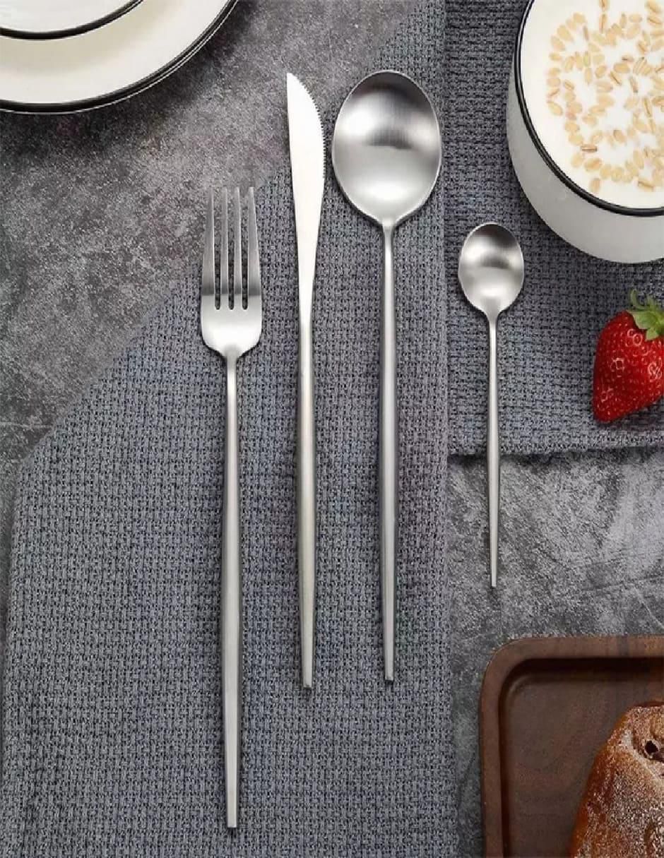 Set cubiertos de acero inoxidable 24 piezas 4