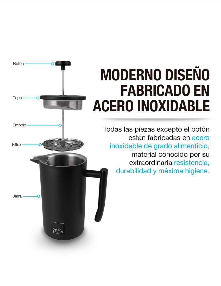 Prensa francesa de acero inoxidable 3