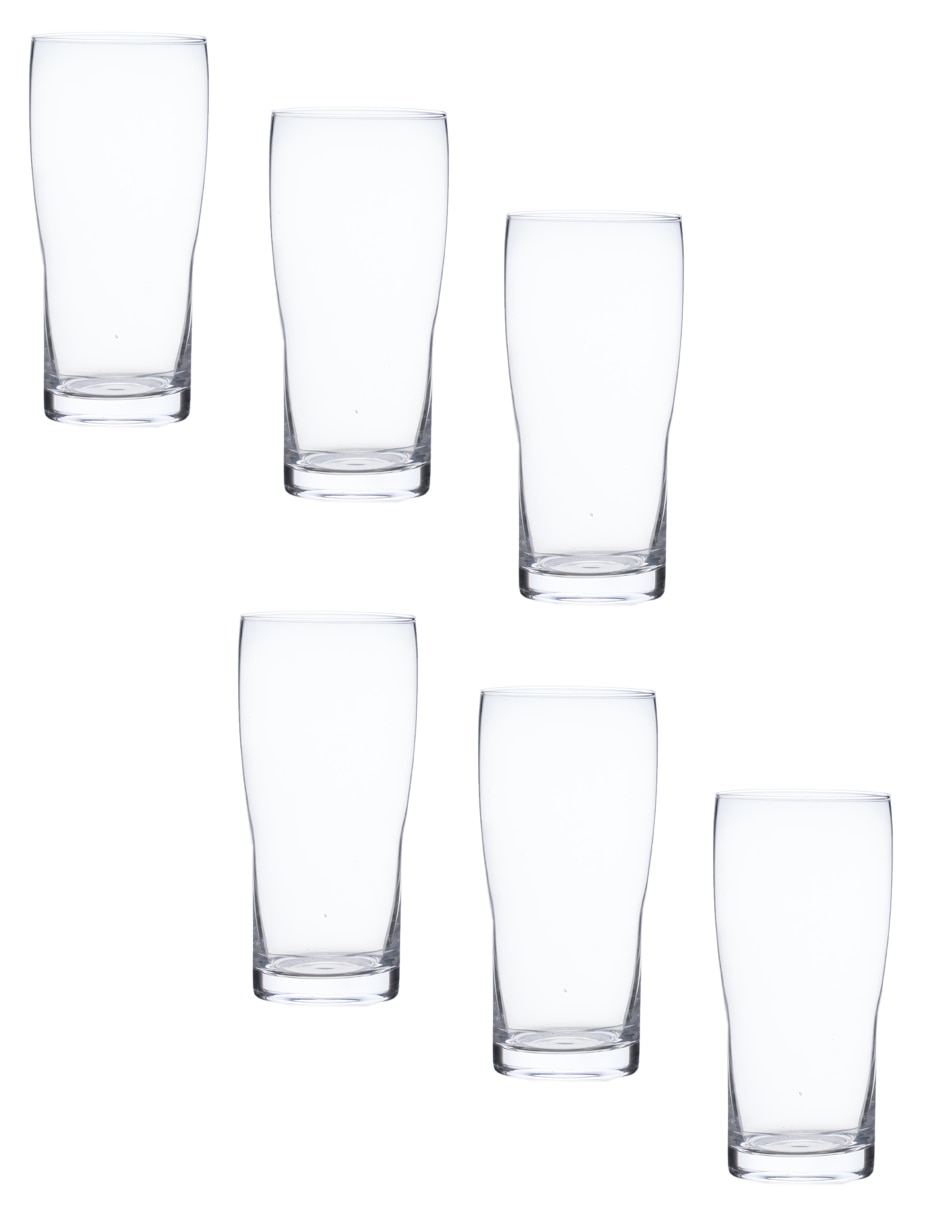 Set vasos Craft Pub de vidrio con 6 piezas