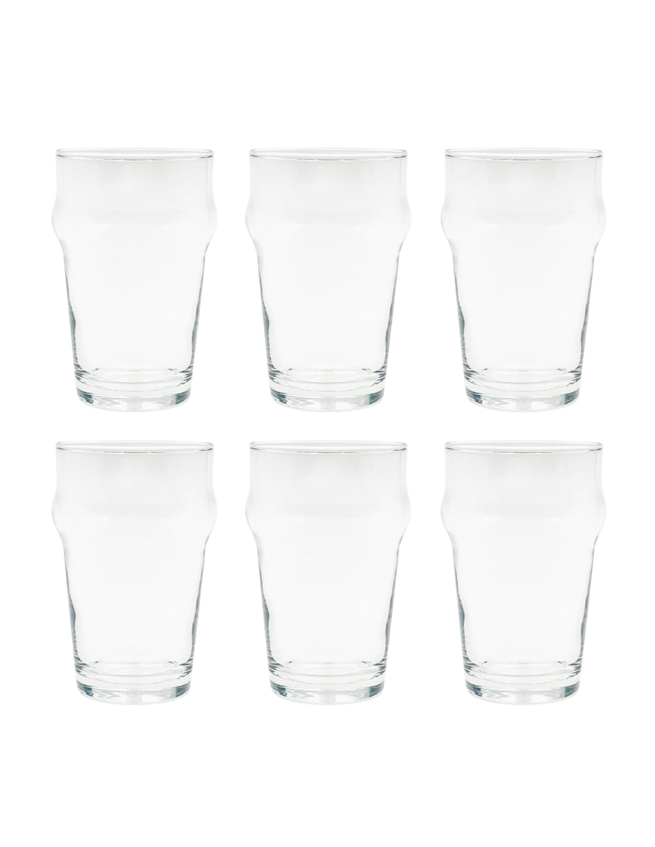 Set de vasos para agua Galerias El Triunfo de cristal con 12 piezas